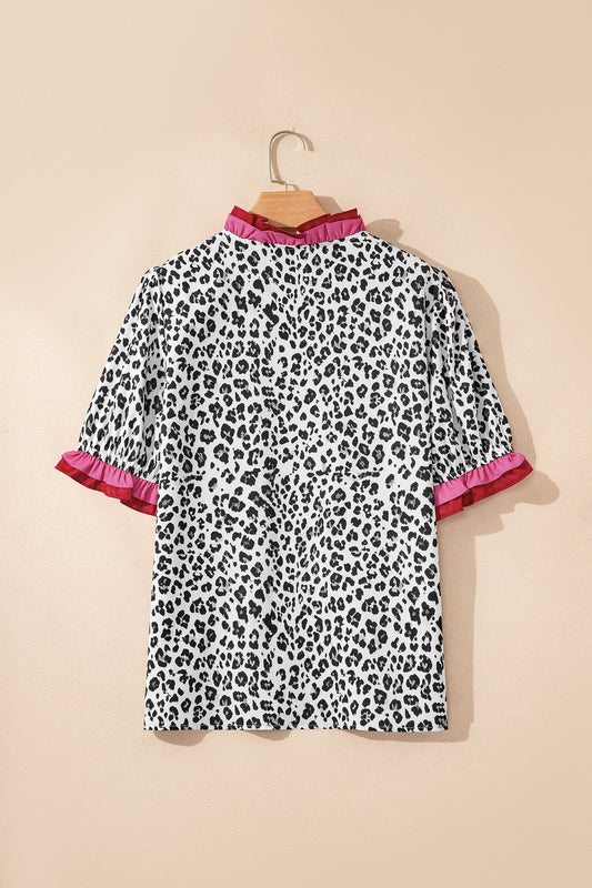 Lily Short Sleeve Blouse - L - 12/14 / Gray