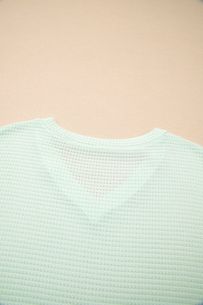 Threaded Pear Willow Short Sleeve Knit Top