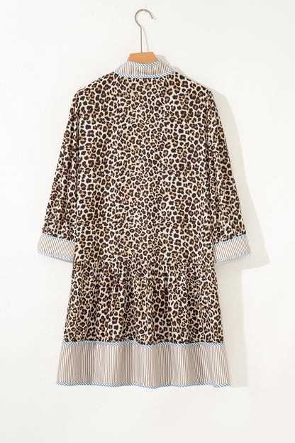 Threaded Pear Davina Long Sleeve Mini PLUS Dress