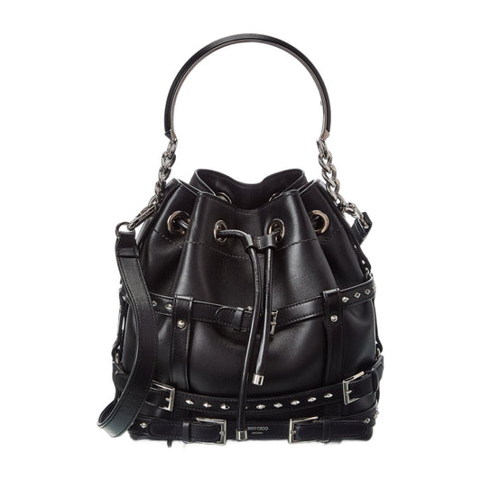 Jimmy Choo Bon Bon Leather Bucket Bag