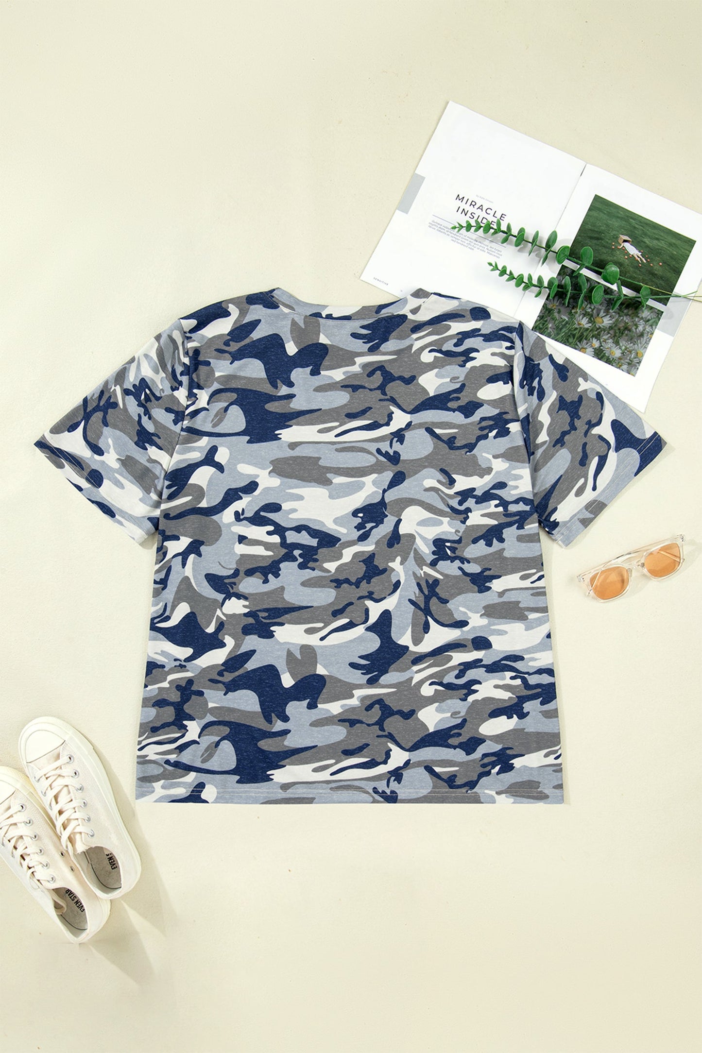 Threaded Pear Brooklynn Print Short Sleeve PLUS Tee