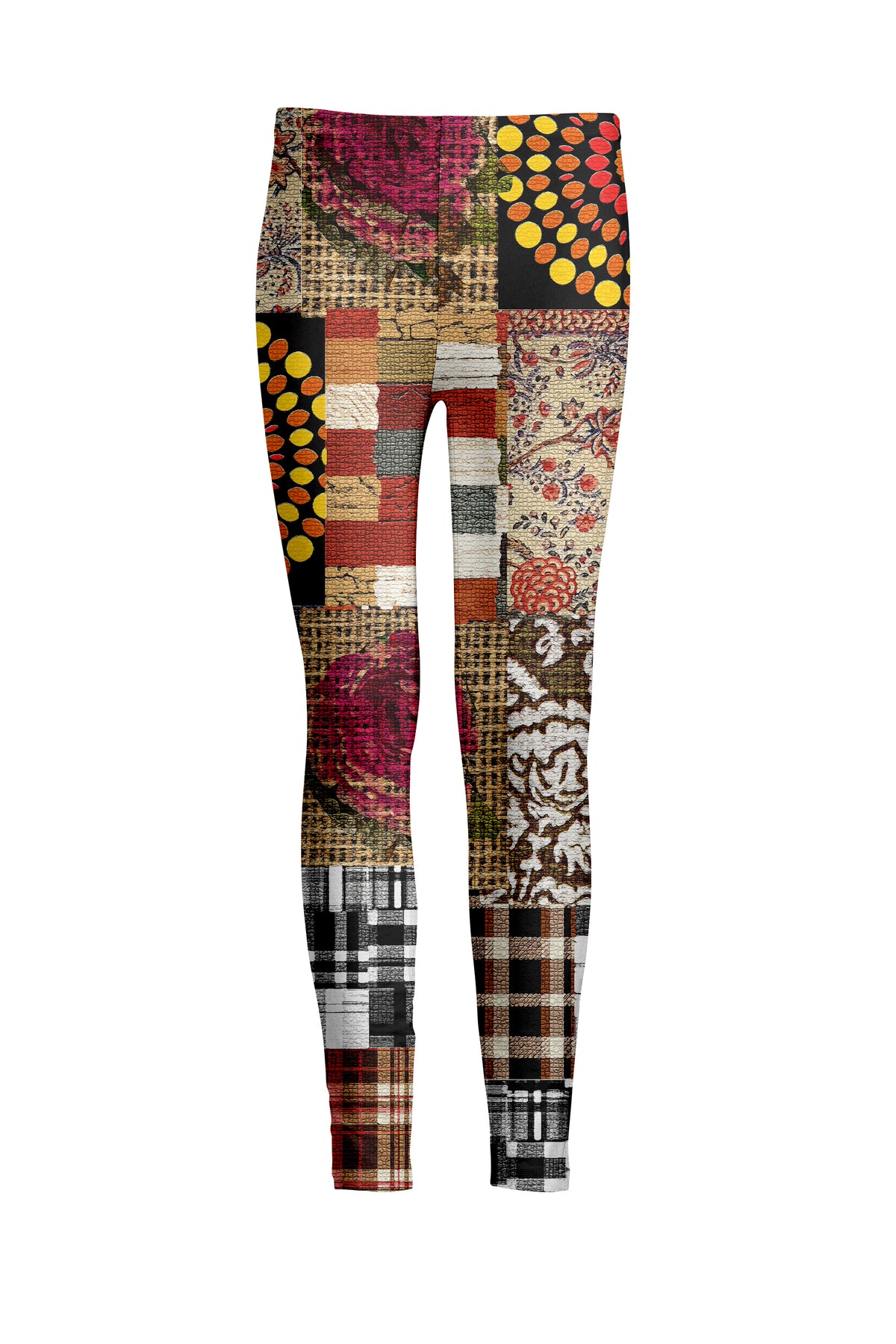 Multicolor Patchwork Print-