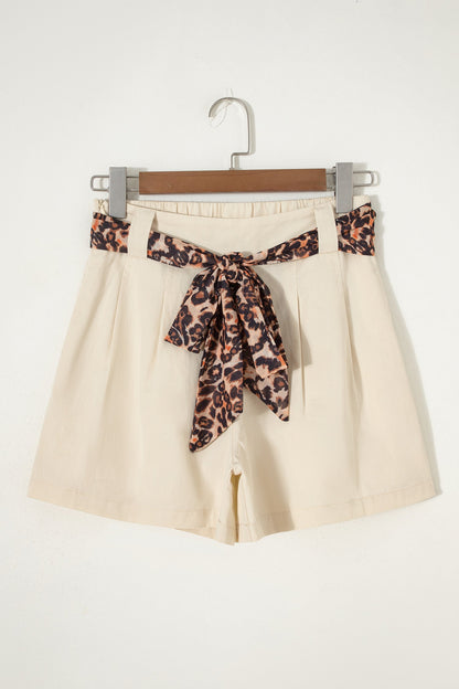Threaded Pear Ariel Pleated Wide Leg Shorts