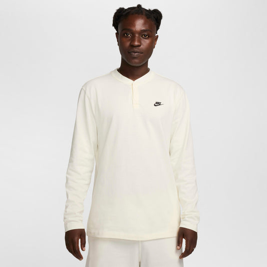 Nike Men's Club Fleece Long Sleeve Henley