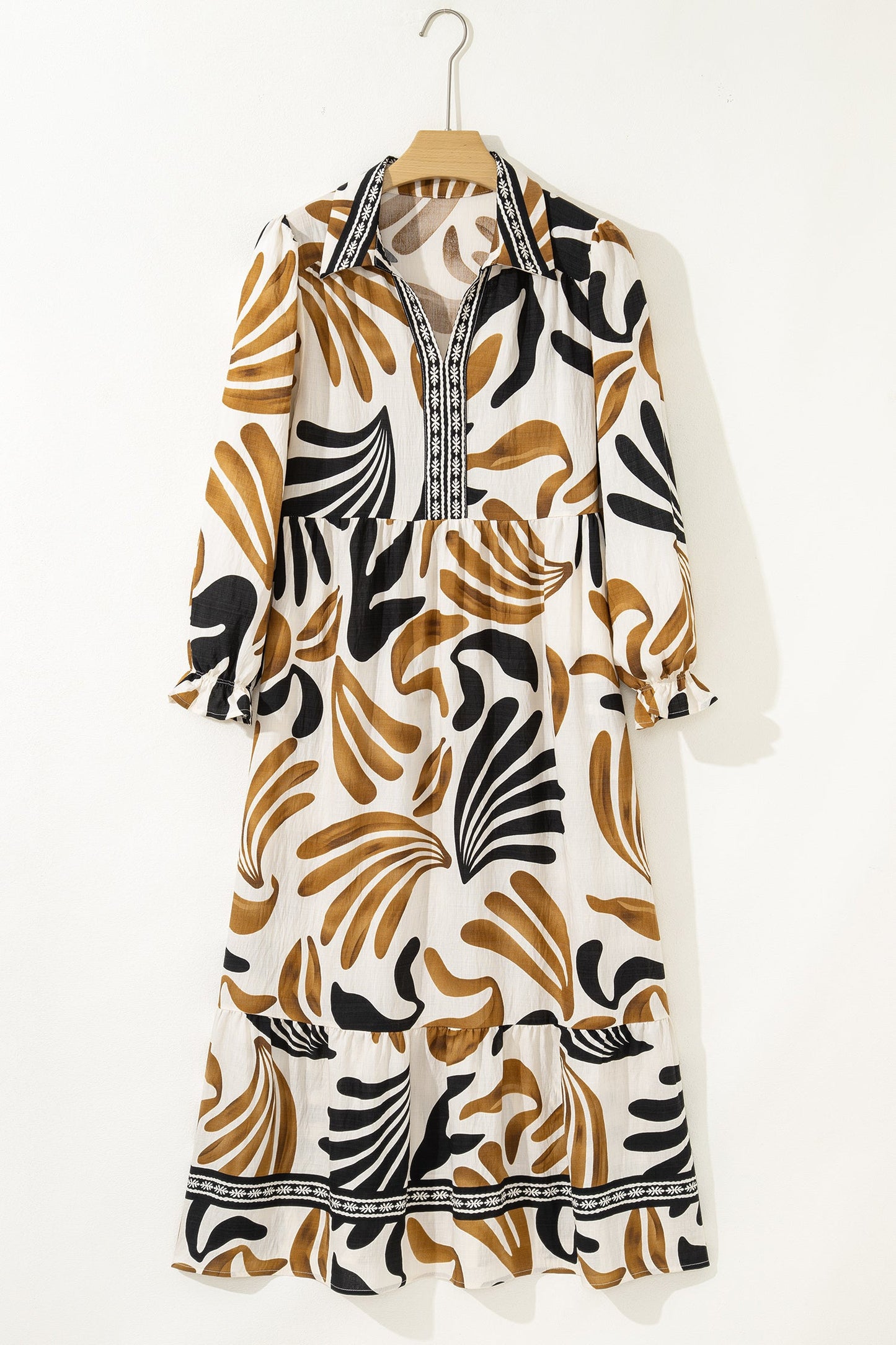 Threaded Pear Zaylee Sleeve Ruffle Hem Dress