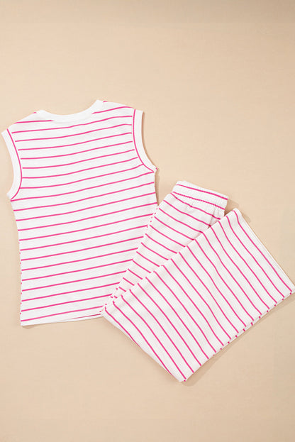 Avery Stripe Casual Wide Leg 2pcs by Threaded Pear