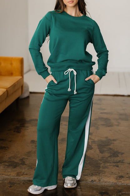 Threaded Pear Aileen Solid Color Pullover Top
