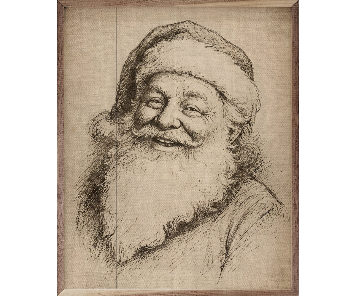 Kendrick Home Santa Claus Linocut