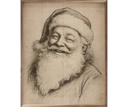 Kendrick Home Santa Claus Linocut