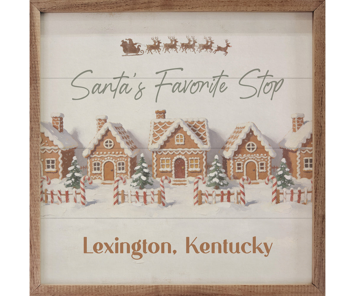 Kendrick Home Santa's Favorite Stop Personalized