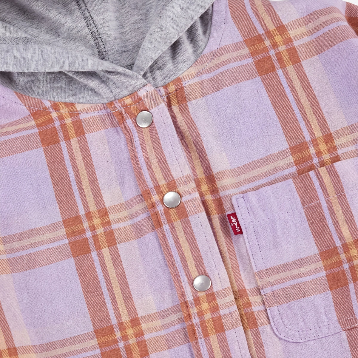 Lavender/Orange Plaid-