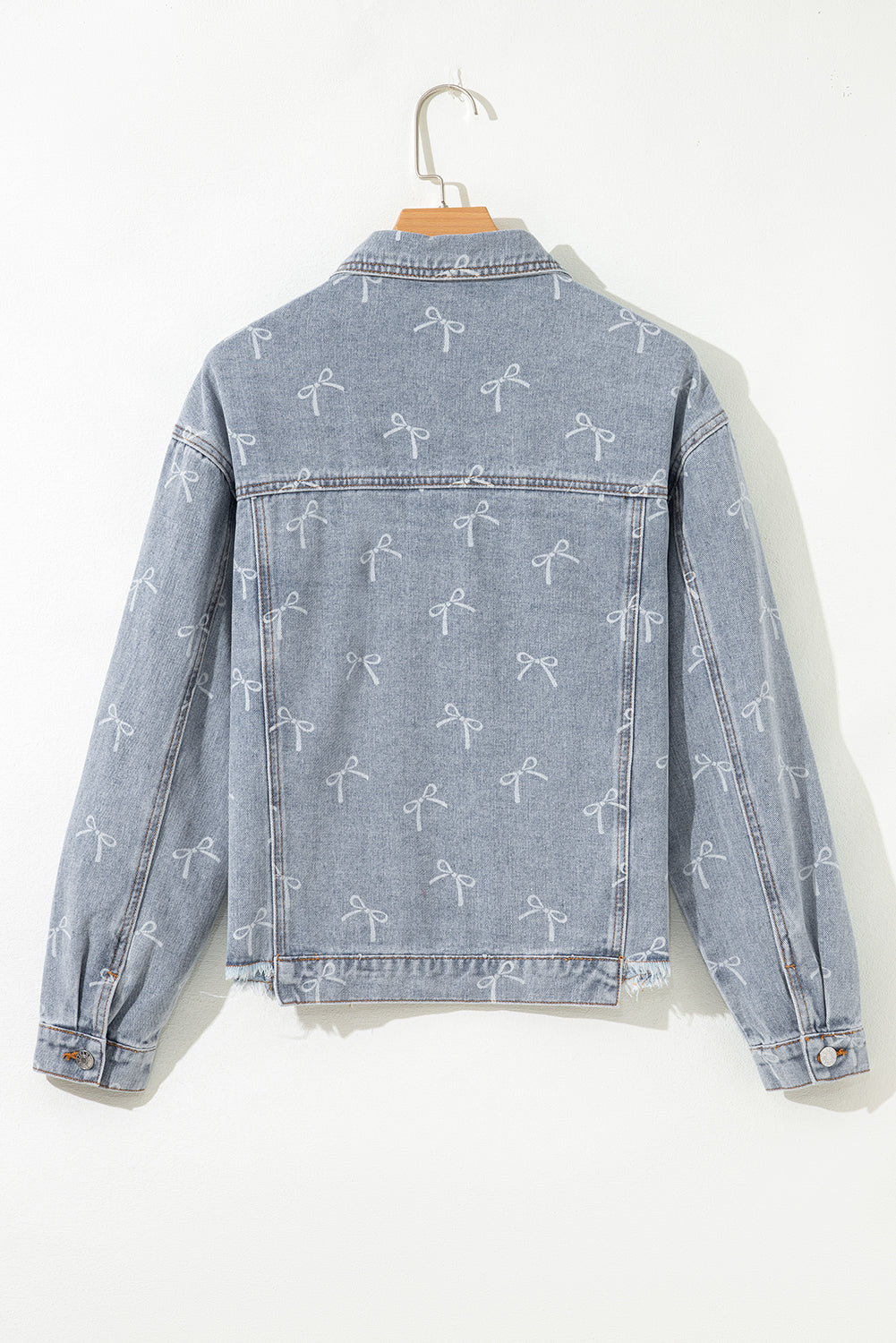 Threaded Pear Amelia Wash Raw Hem Jacket