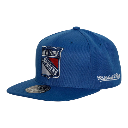 Mitchell & Ness NHL New York Rangers Vintage Men Fitted Hat Blue