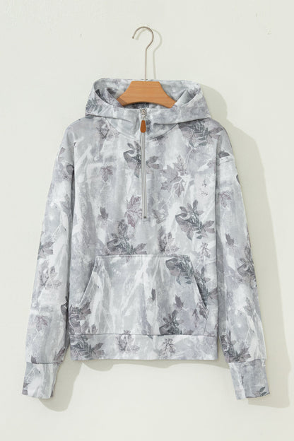 Threaded Pear Sariyah Kangaroo Quarter Zip Hoodie