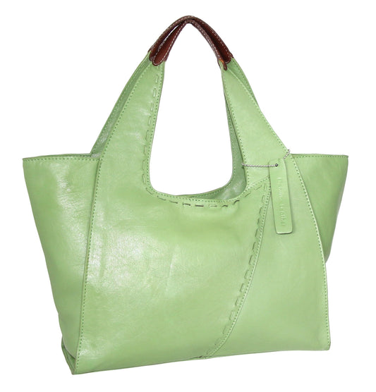 Serena Large Satchel in Leaf