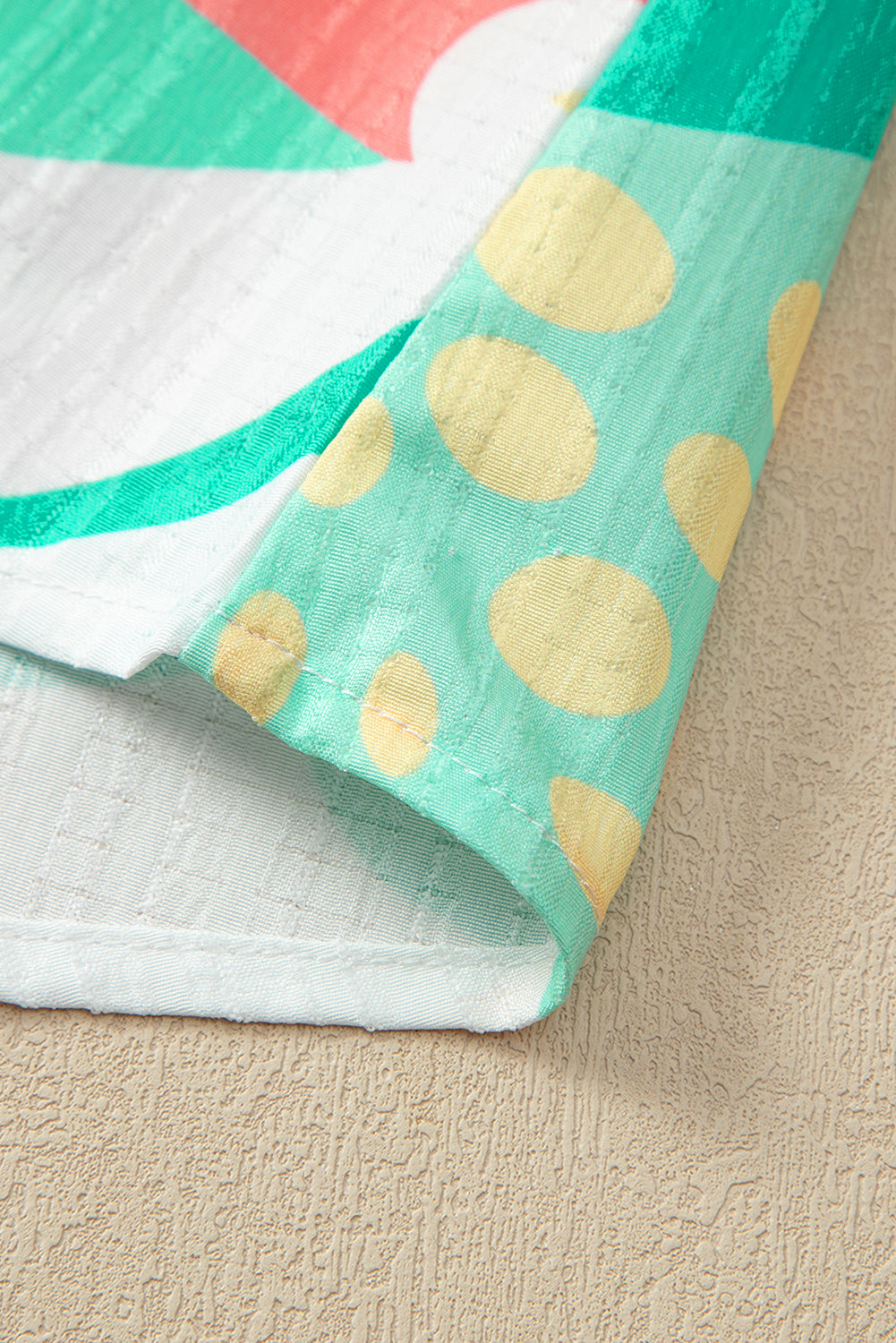 Threaded Pear Magnolia Tie Summer Floral Blouse