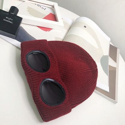 Women’s Pilot Wool Knit Hat – Winter Warm Knitted Aviator-Style Hat