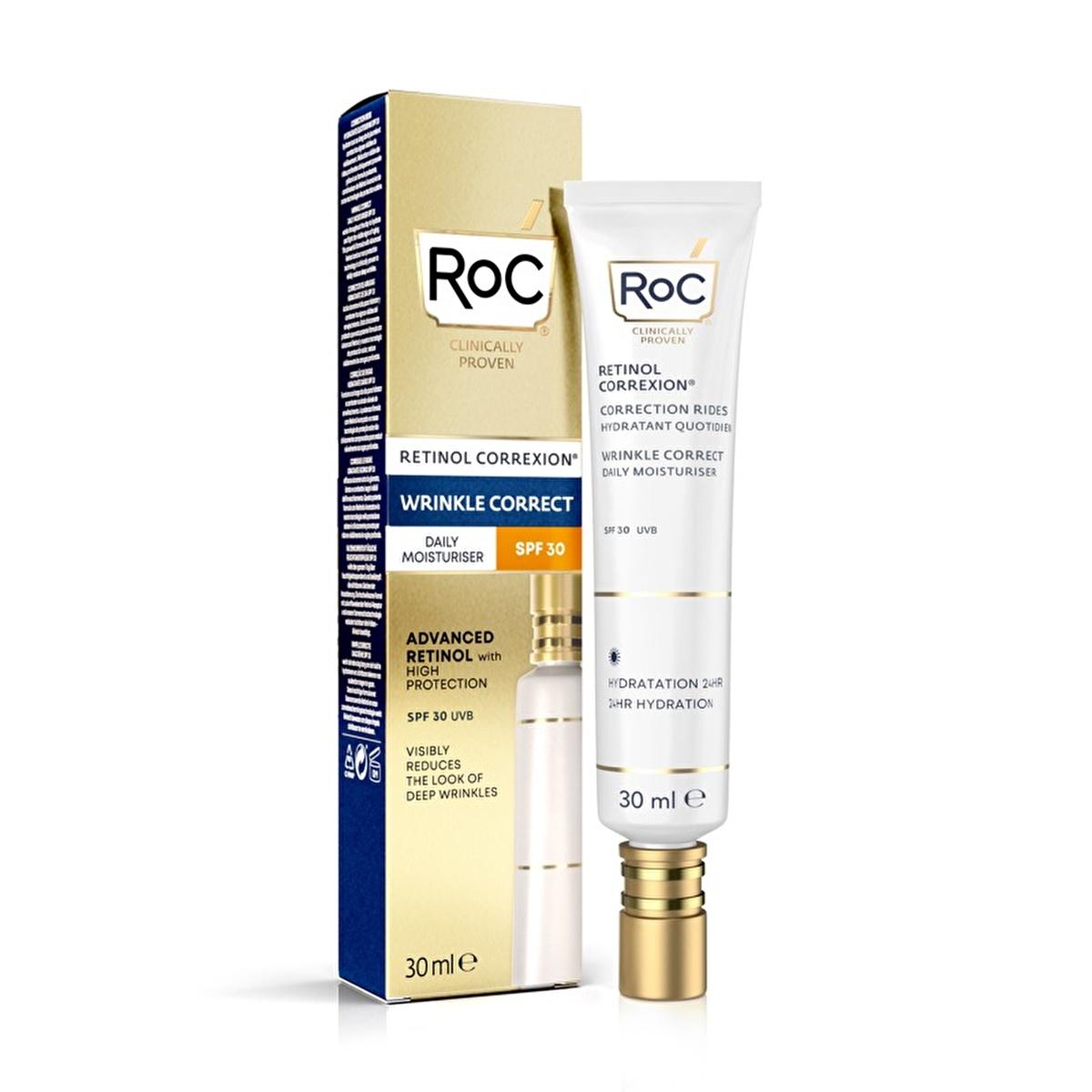 RoC Retinol Correxion: Anti-Wrinkle Day Cream SPF 30 - Reduce Wrinkles, Protect & Hydrate for Youthful Skin