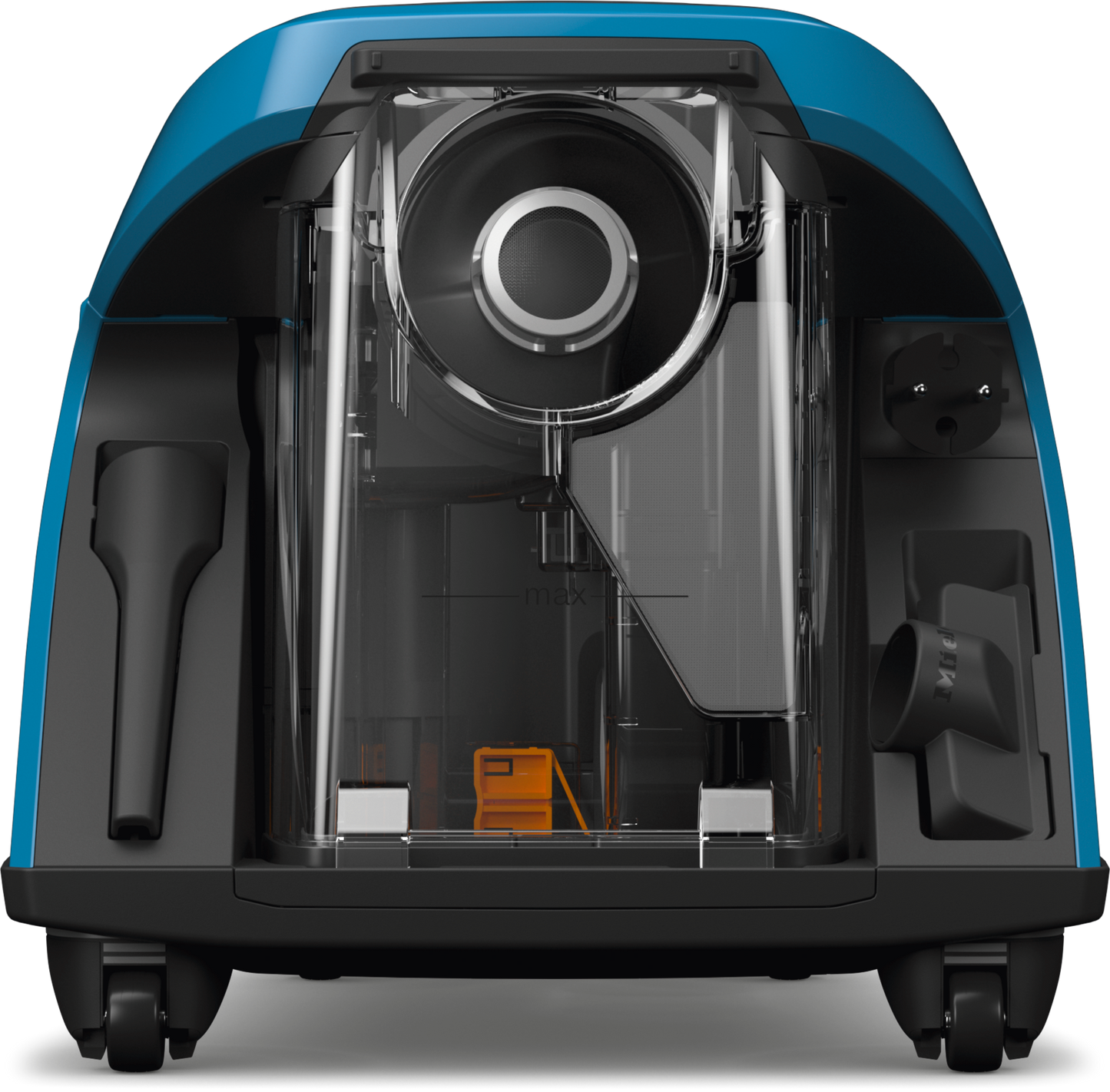 Miele Blizzard CX1 Turboteam Powerline Tech Blue Vacuum Canister in Tech Blue