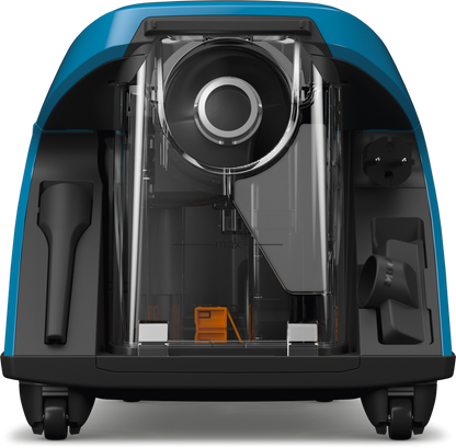 Miele Blizzard CX1 Turboteam Powerline Tech Blue Vacuum Canister in Tech Blue