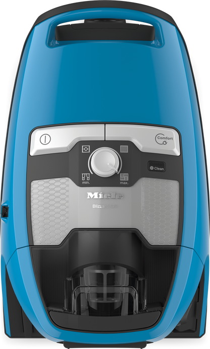 Miele Blizzard CX1 Turboteam Powerline Tech Blue Vacuum Canister in Tech Blue