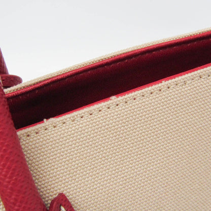 Prada Canvas & Leather Shoulder Bag