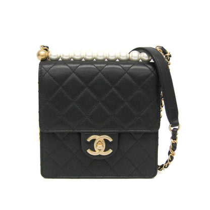 Chanel Matelassé · Lambskin · Pearl Chain