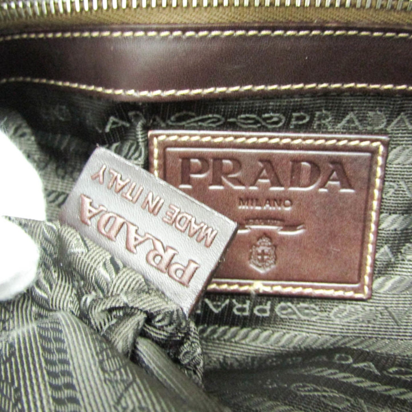 Prada Jacquard Shoulder Bag