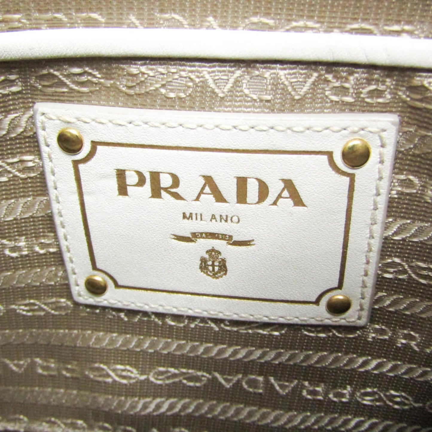 Prada Logo Jacquard · Canvas