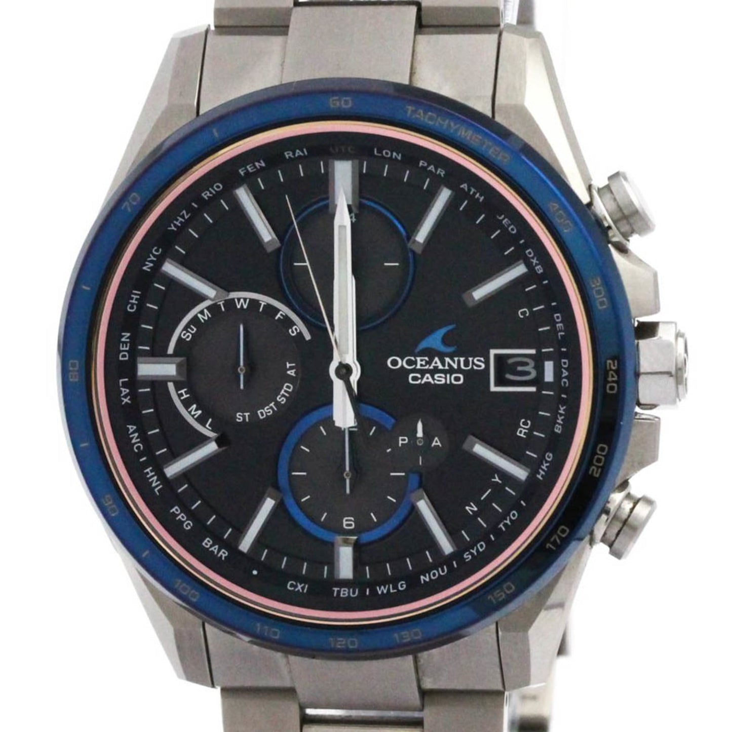 Casio Oceanus · Titanium · Solar