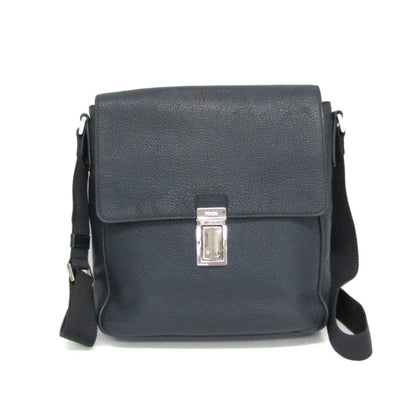 Prada Leather Messenger · Push Lock