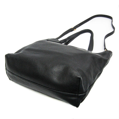 Prada Triangle Logo · Leather Tote