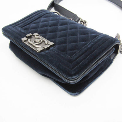 Chanel Boy · Velvet · Chain Shoulder Bag