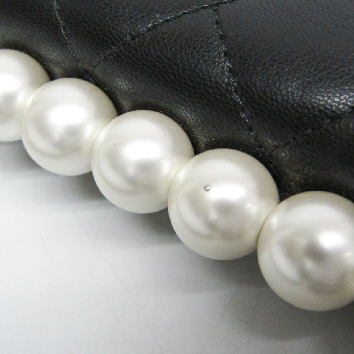 Chanel Matelassé · Lambskin · Pearl Chain