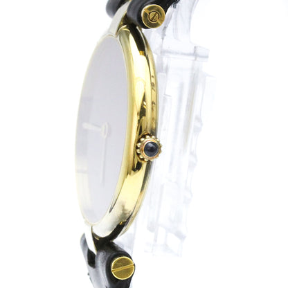 Cartier Must Vendome · Gold Plated · Quartz