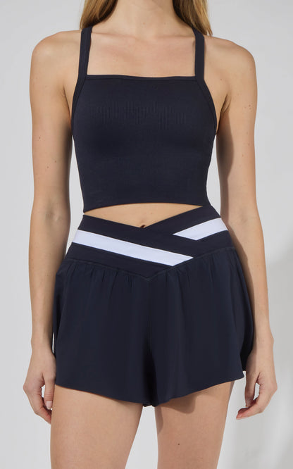 Seamless Bra Tank & Crossover Short Set