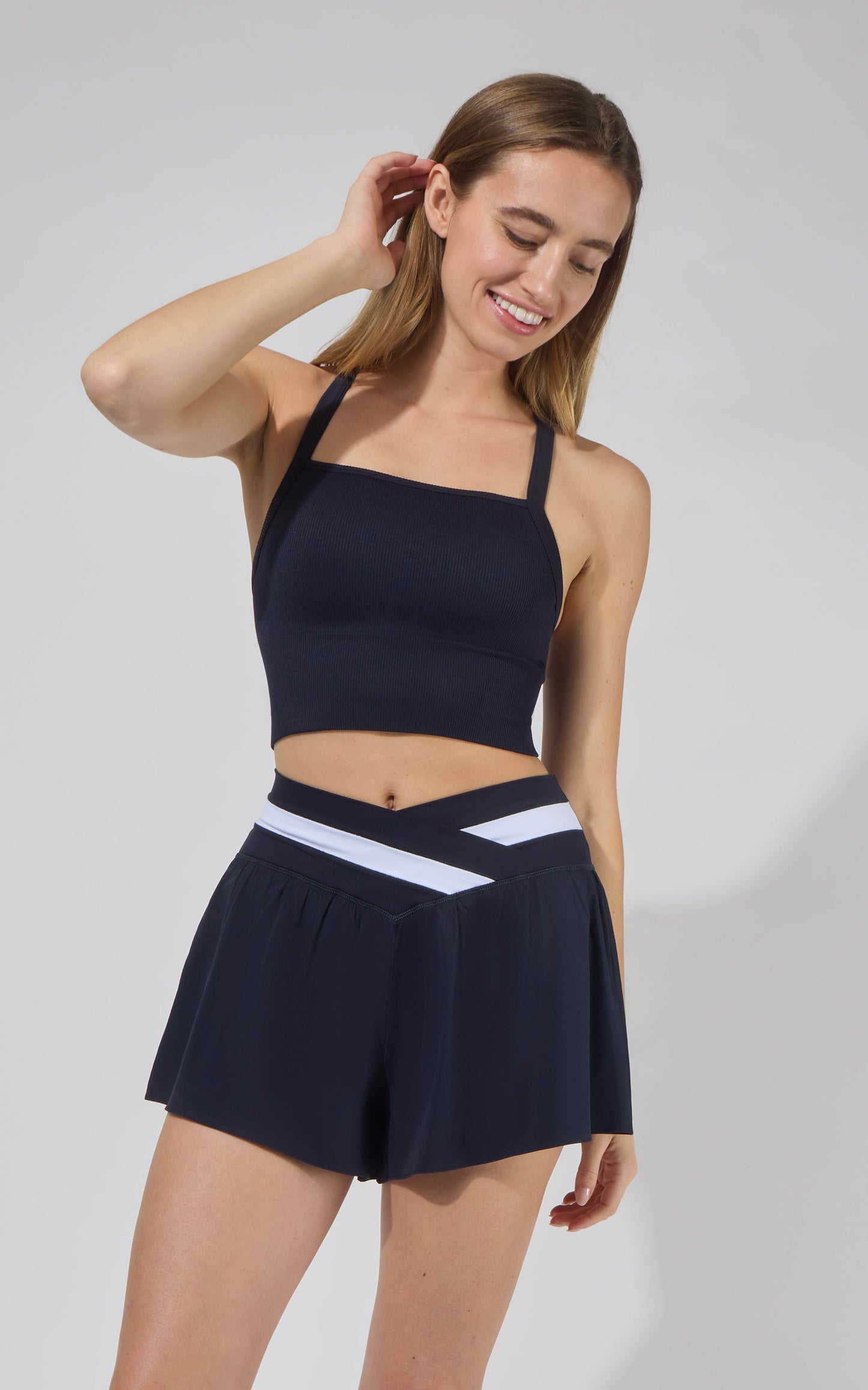 Seamless Bra Tank & Crossover Short Set