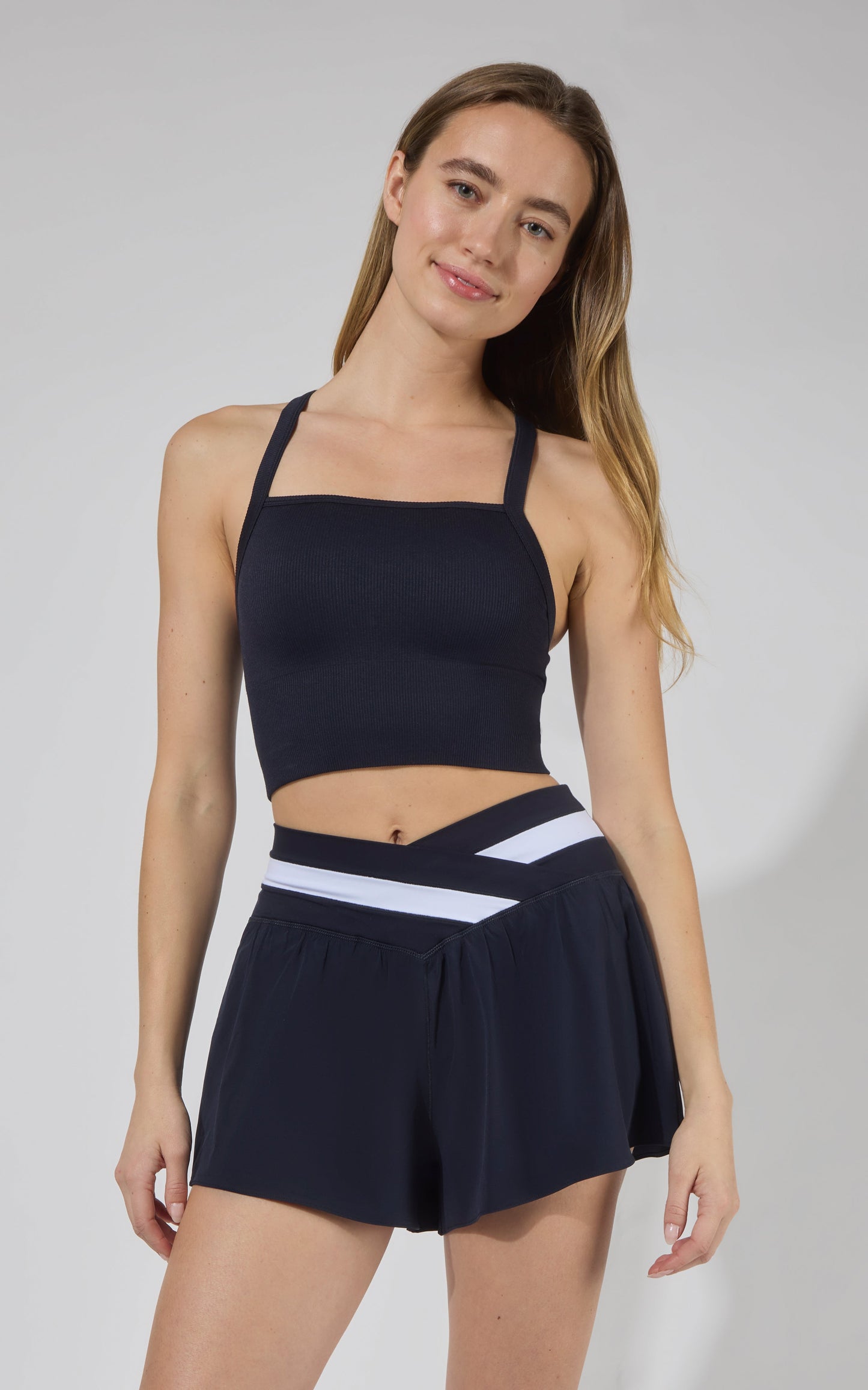 Seamless Bra Tank & Crossover Short Set