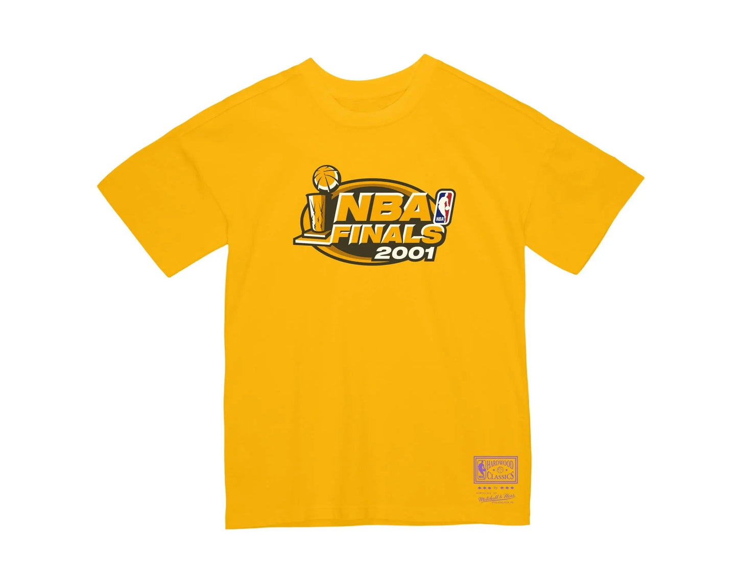 Mitchell & Ness Los Angeles Lakers QS 2001 Finals Men T-Shirt Yellow