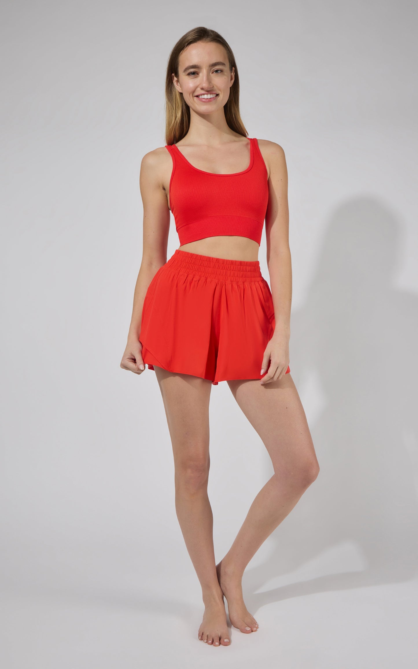 Seamless Rib Celise Bra & Short Set