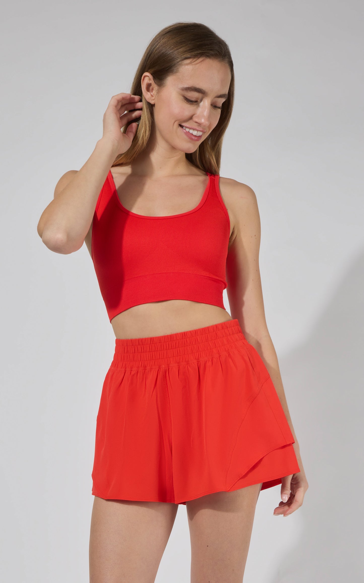 Seamless Rib Celise Bra & Short Set