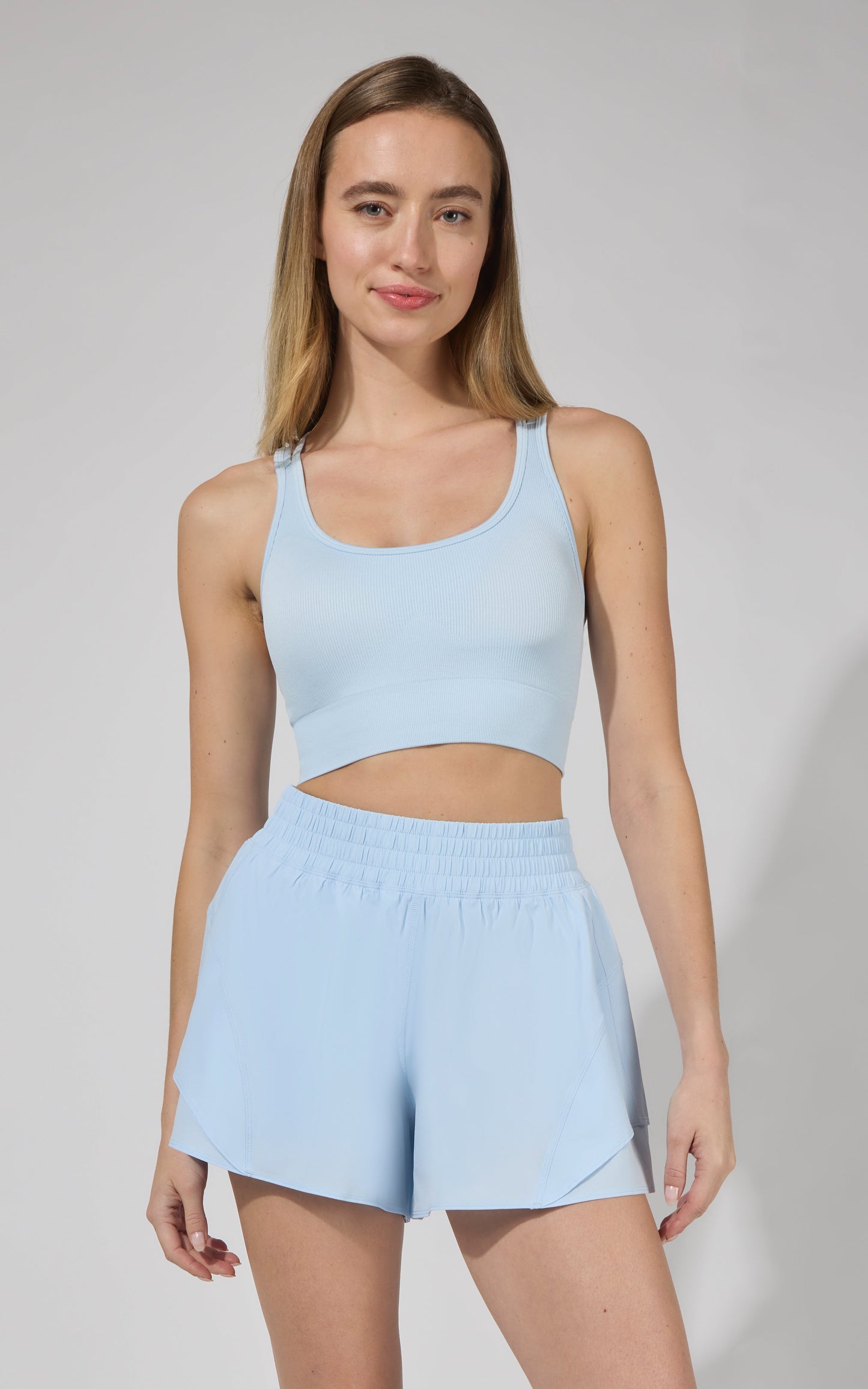 Seamless Rib Celise Bra & Short Set