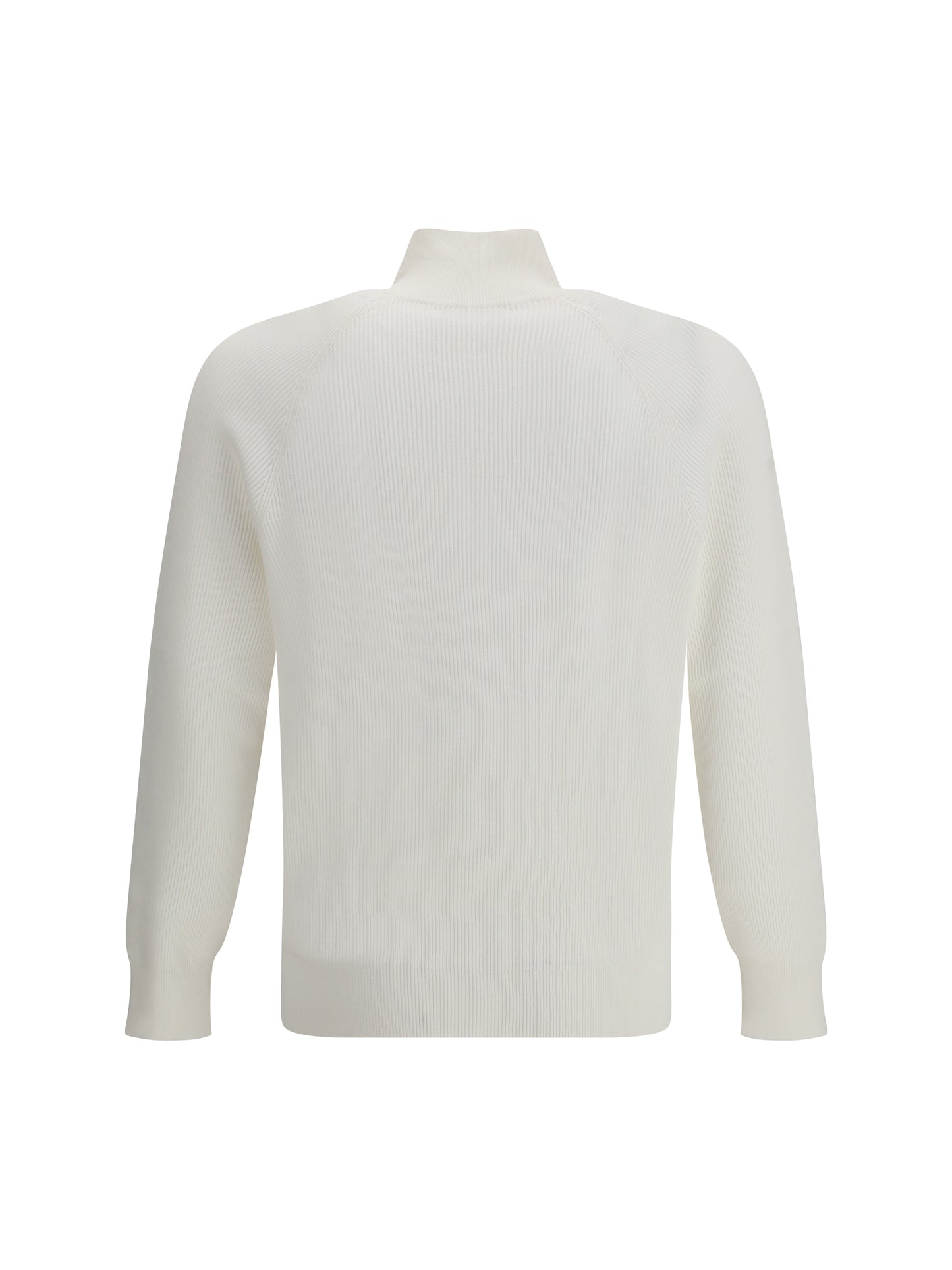 Cotton Sweater With High Neckline