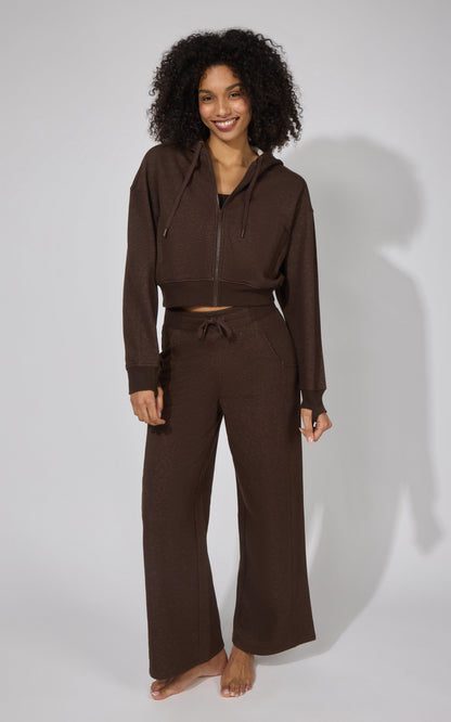 3 PC Baby Fleece Hoodie & Corset Tank & Pant Set