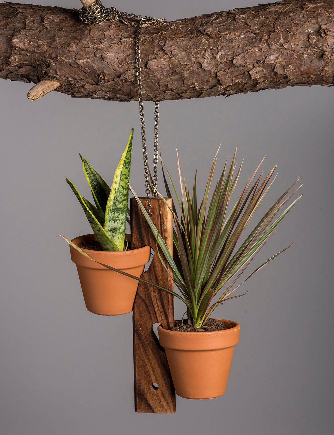 Kalmar Home 6 Pot Hanging Plant Holder - 3 Piece Set