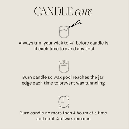Sunday Brunch Soy Candle - Clear Patterned Jar - 9 oz
