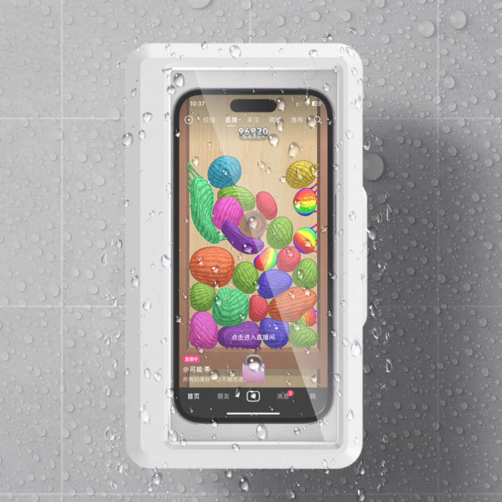 Waterproof Shower 360 Degree Rotating Phone Holder with Touch Screen Capability