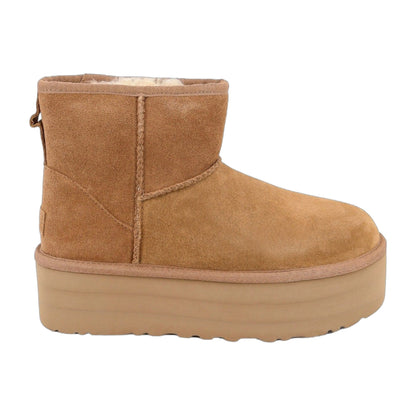 Classic Mini Platform Suede Ankle Boots