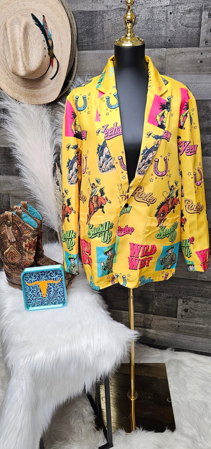 Baha Ranch The Last Roundup Blazer in Mustard