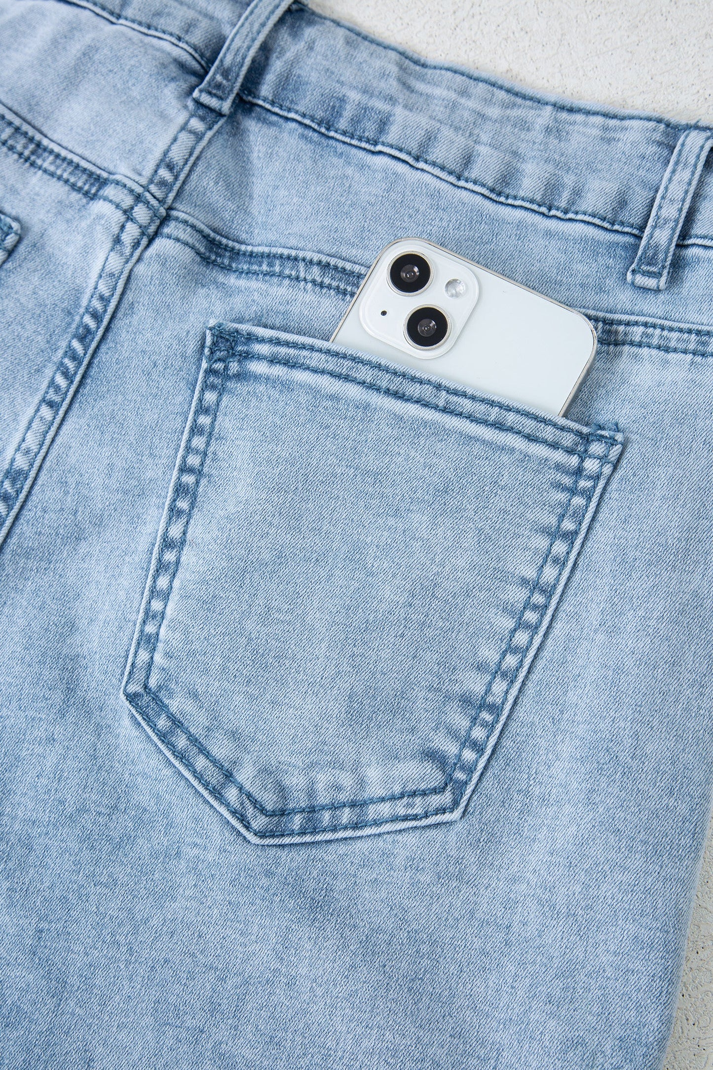 Threaded Pear Maryam Straight Leg Loose Jeans